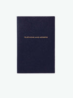 Smythson Telephone And Address Chelsea Book in Panama Navy