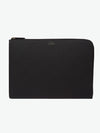 Smythson Laptop Case in Panama Black