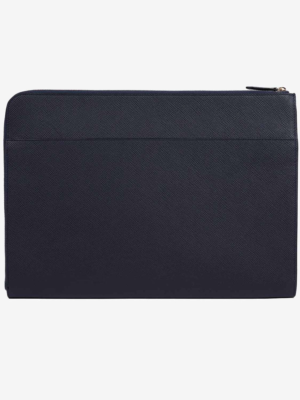 Smythson Large Laptop Case Navy