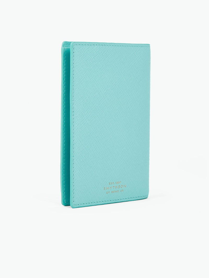 Smythson Passport Heart Charm Cover in Panama