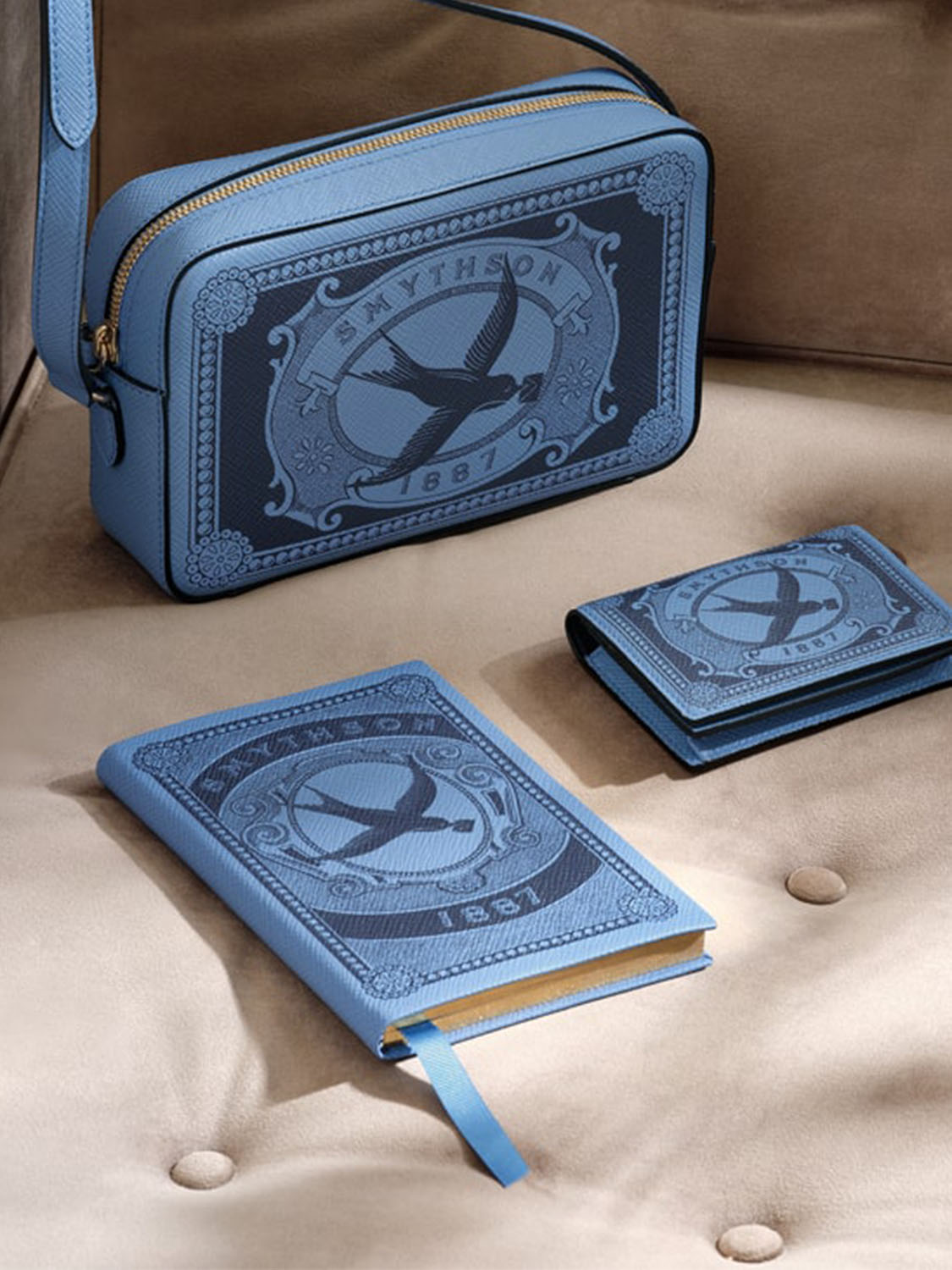 Notes Chelsea Notebook in Panama in navy | Smythson