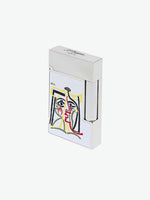 S.T. Dupont Picasso Ligne 2 Lighter White and Palladium