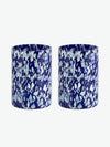 Stories Of Italy Macchia su Macchia Hex Ivory Blue Tumblers