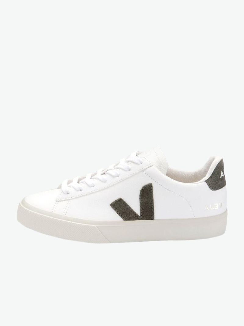 Veja Campo ChromeFree Leather White Kaki Sneakers