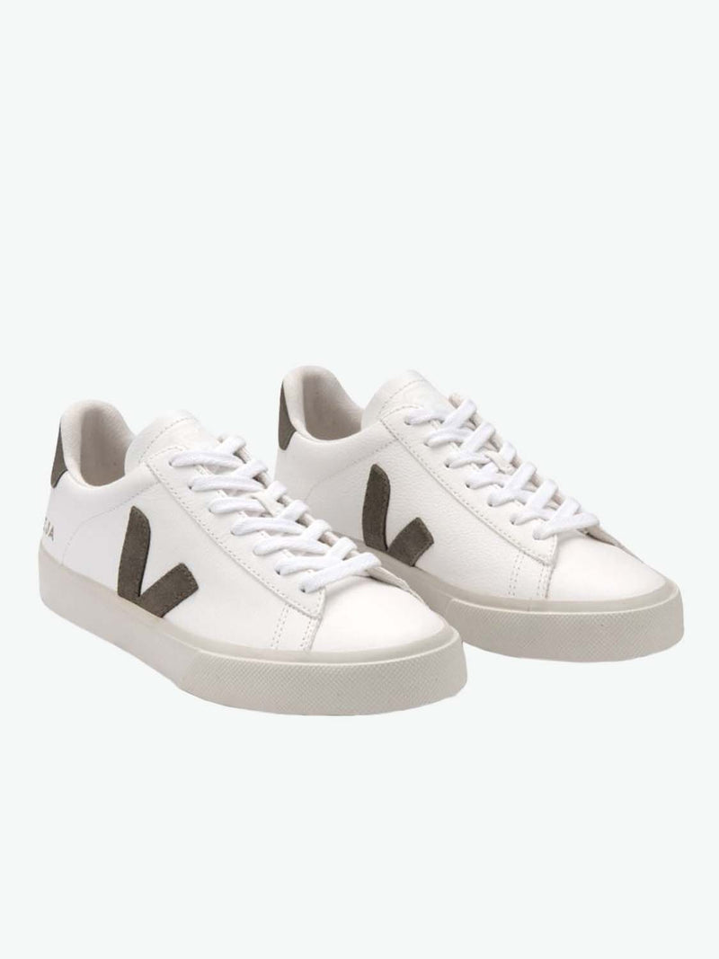 Veja Campo ChromeFree Leather White Kaki Sneakers