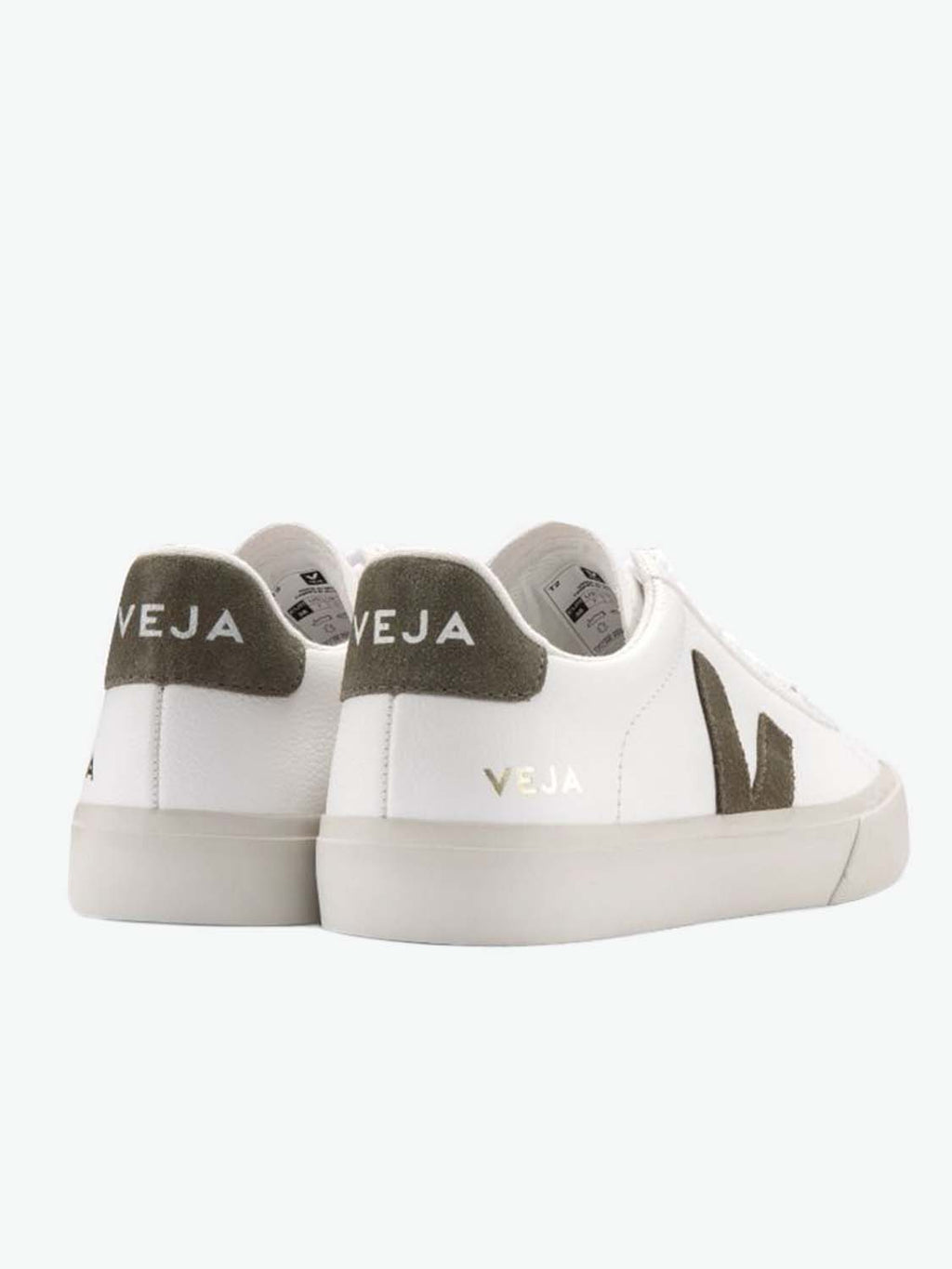 Veja Campo Leather White Khaki Sneakers