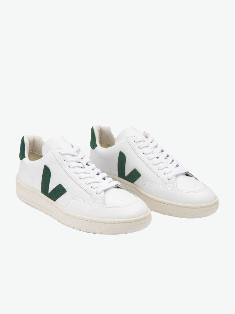 V-12 Leather Green Sneakers