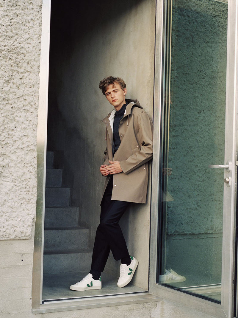 White sneakers with v on sale
