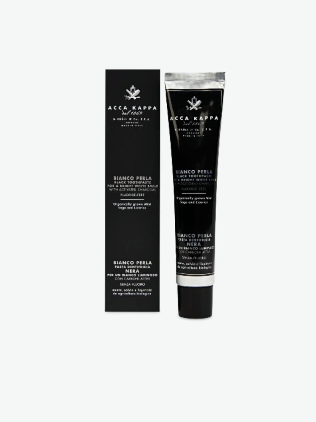 Acca Kappa Black Toothpaste with Activated Charcoal