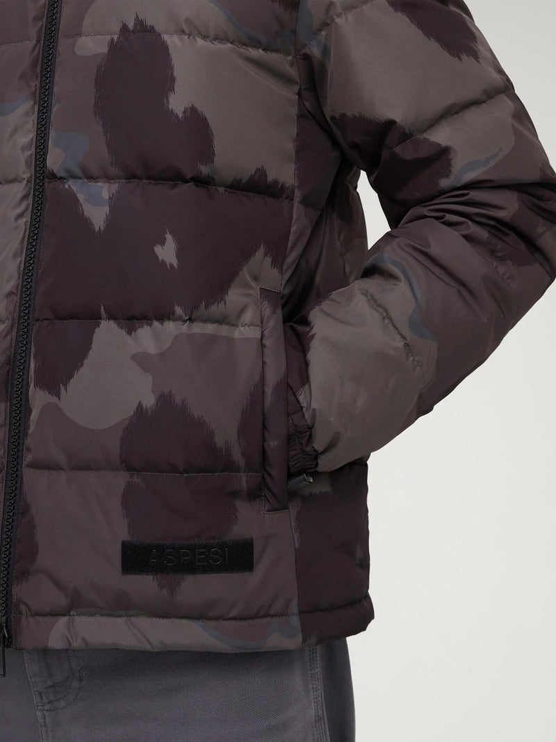 Aspesi Pocoelastico Re Nylon Quilted Jacket Camo | The Project Garments - D