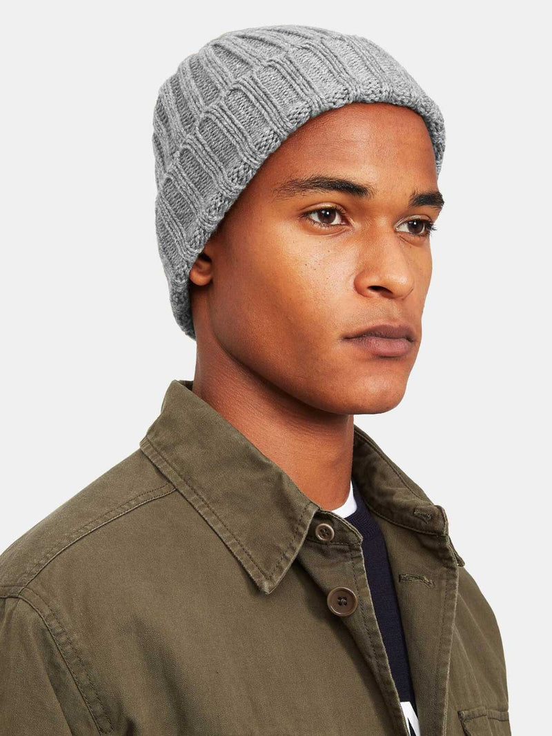 Aspesi Cashmere Beanie HatAspesi Cashmere Beanie Hat Grey - D