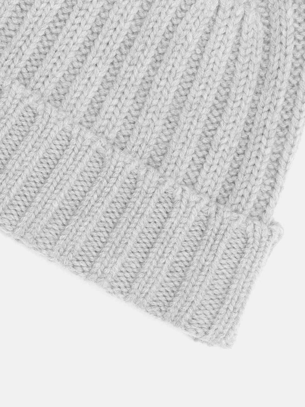 Aspesi Cashmere Beanie Hat Grey - B