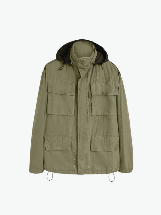 Aspesi Cotton Canvas Field Jacket Khaki