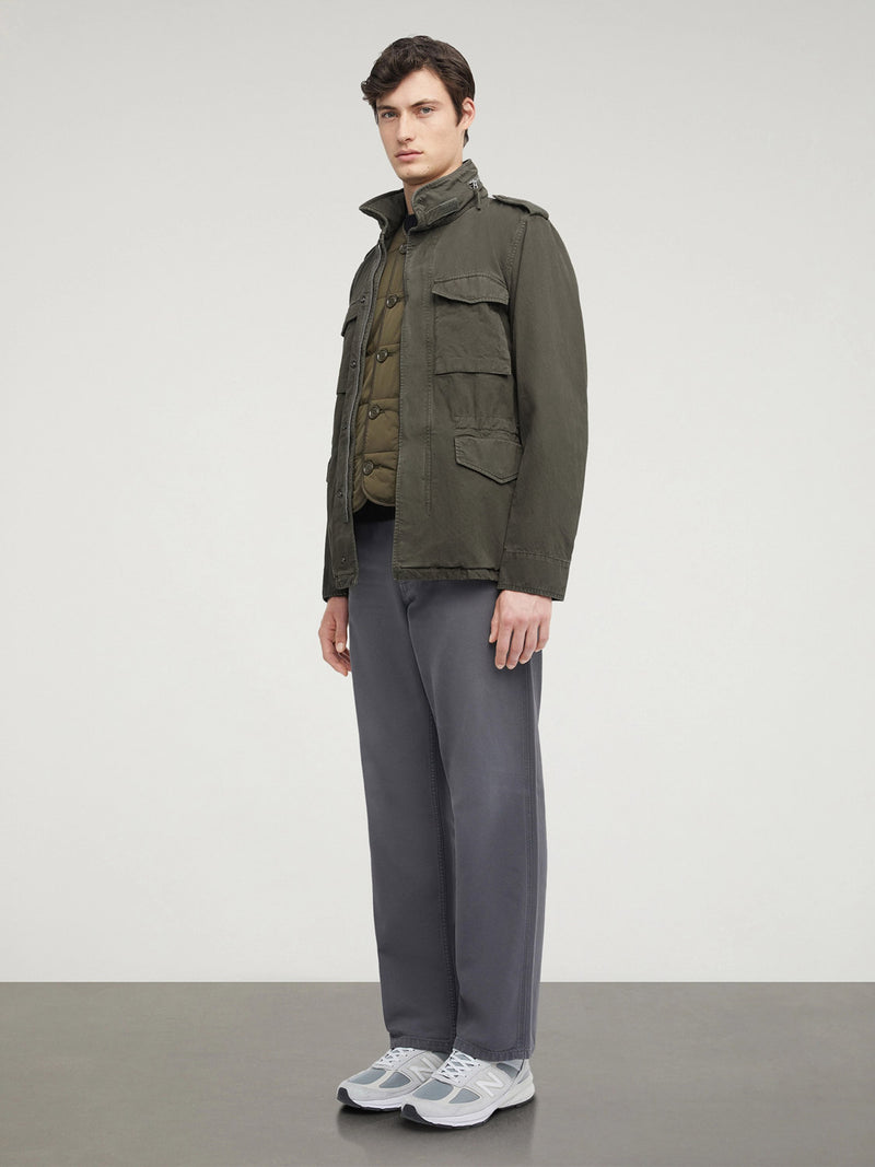 Aspesi Cotton Mini Field Jacket Military