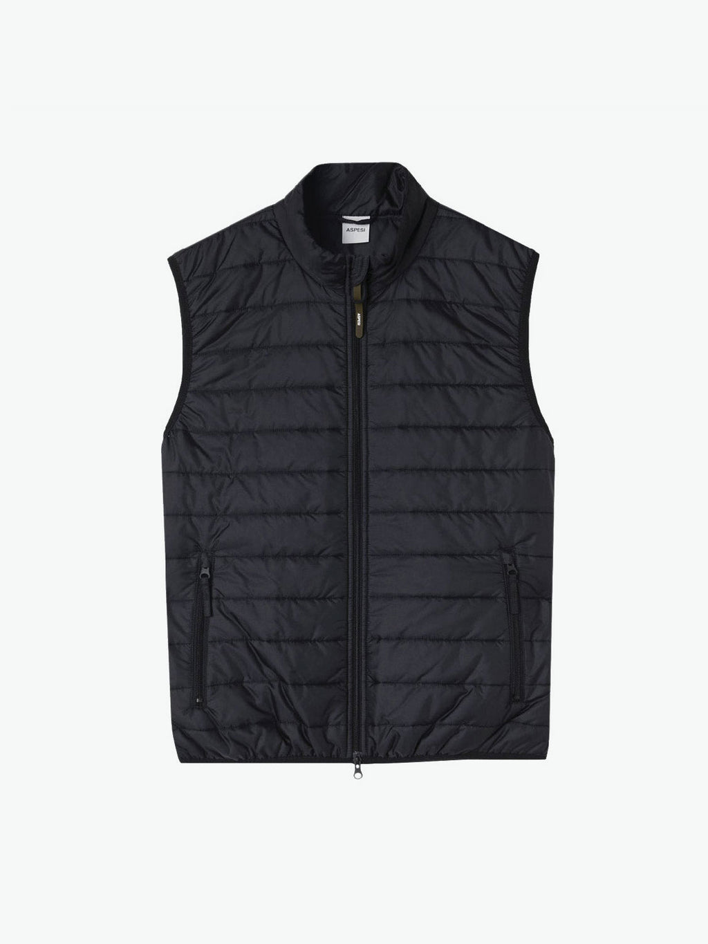Aspesi Slim-Fit Quilted Shell Down Gilet Black | A