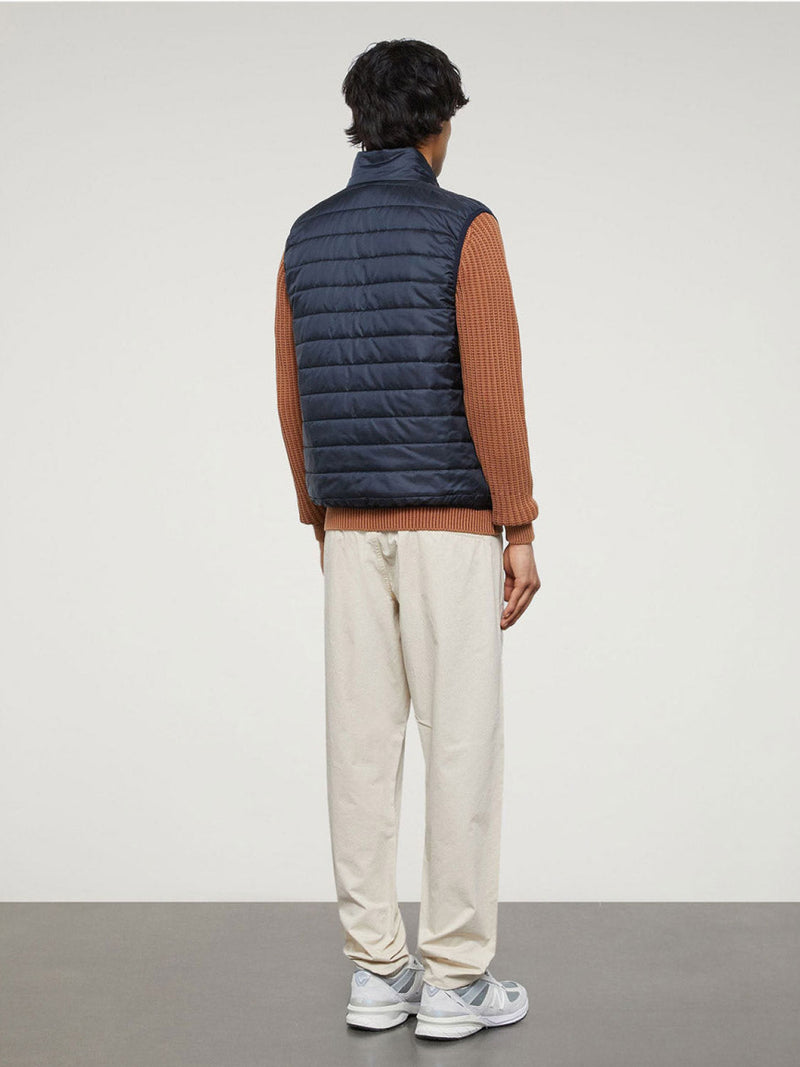 Aspesi Slim-Fit Quilted Shell Down Gilet Navy | D