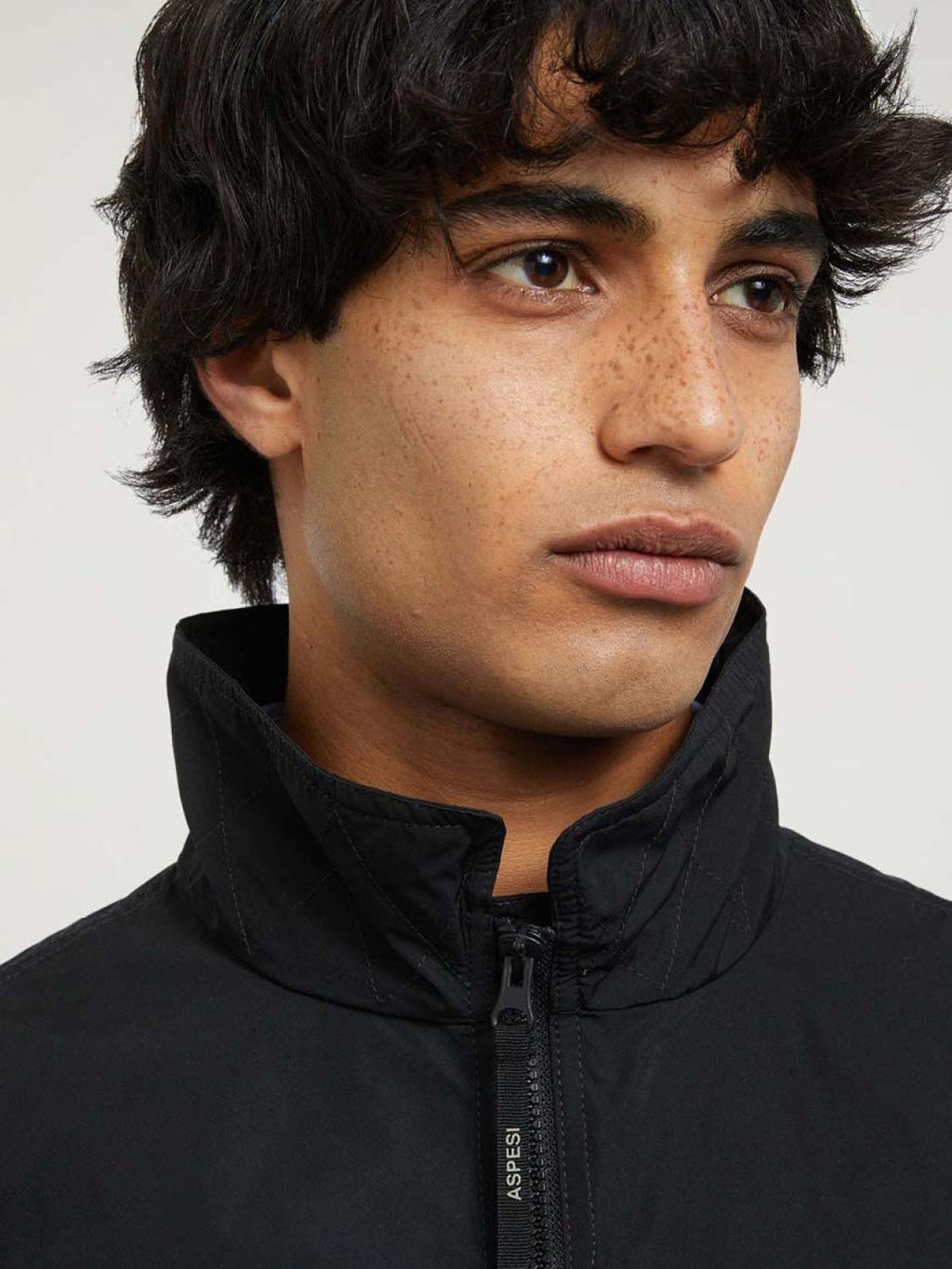 Aspesi Shell Hooded Jacket Black