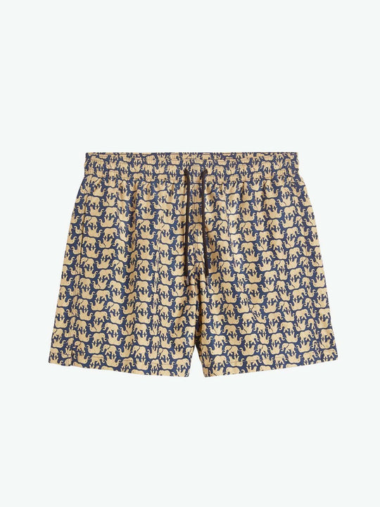 Aspesi Stromboli Printed Nylon Trunks Ivory