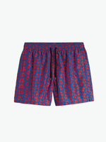 Aspesi Stromboli Printed Nylon Trunks Magenta