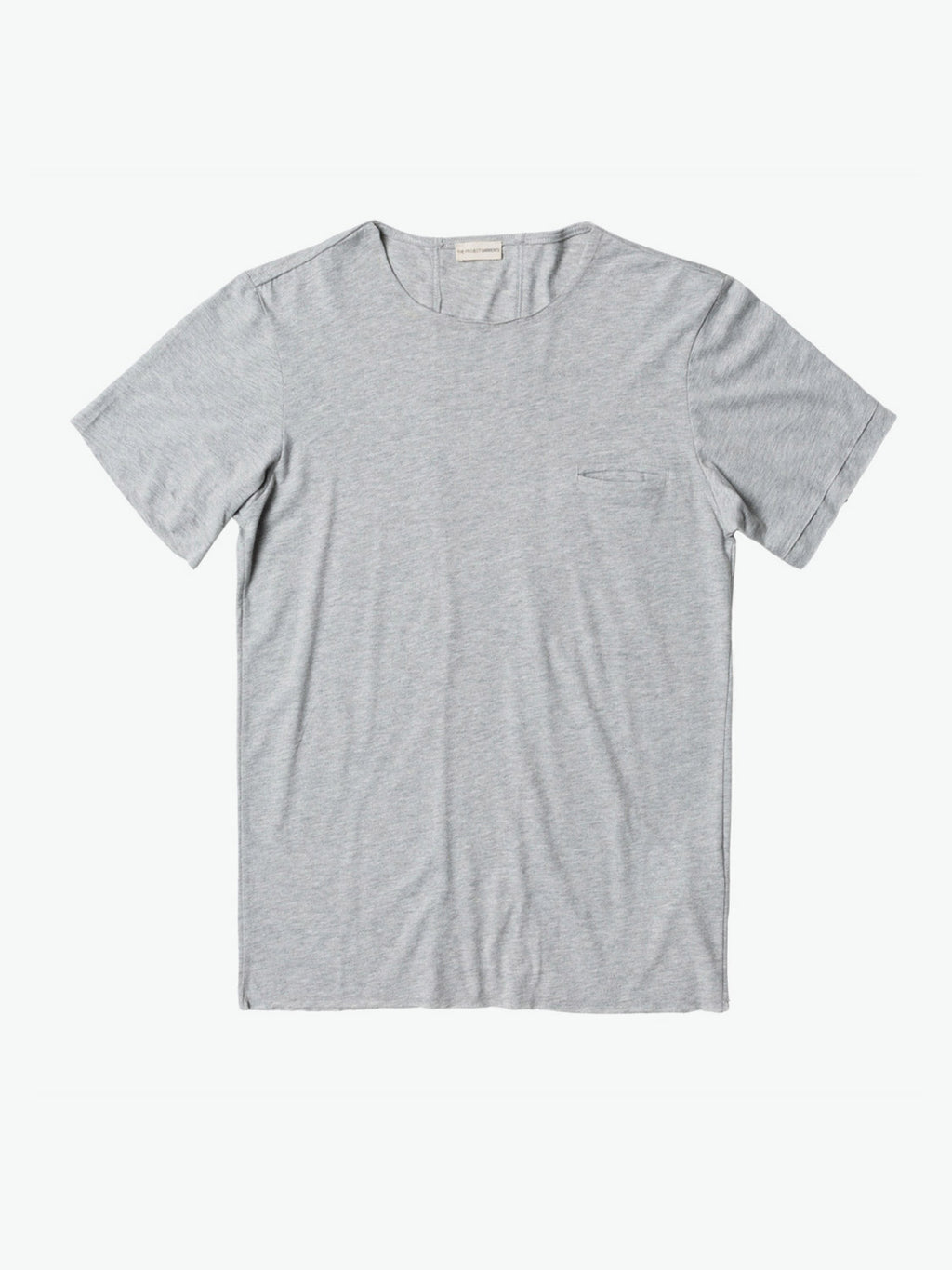 Band Crew Neck T-Shirt Melange Grey | A