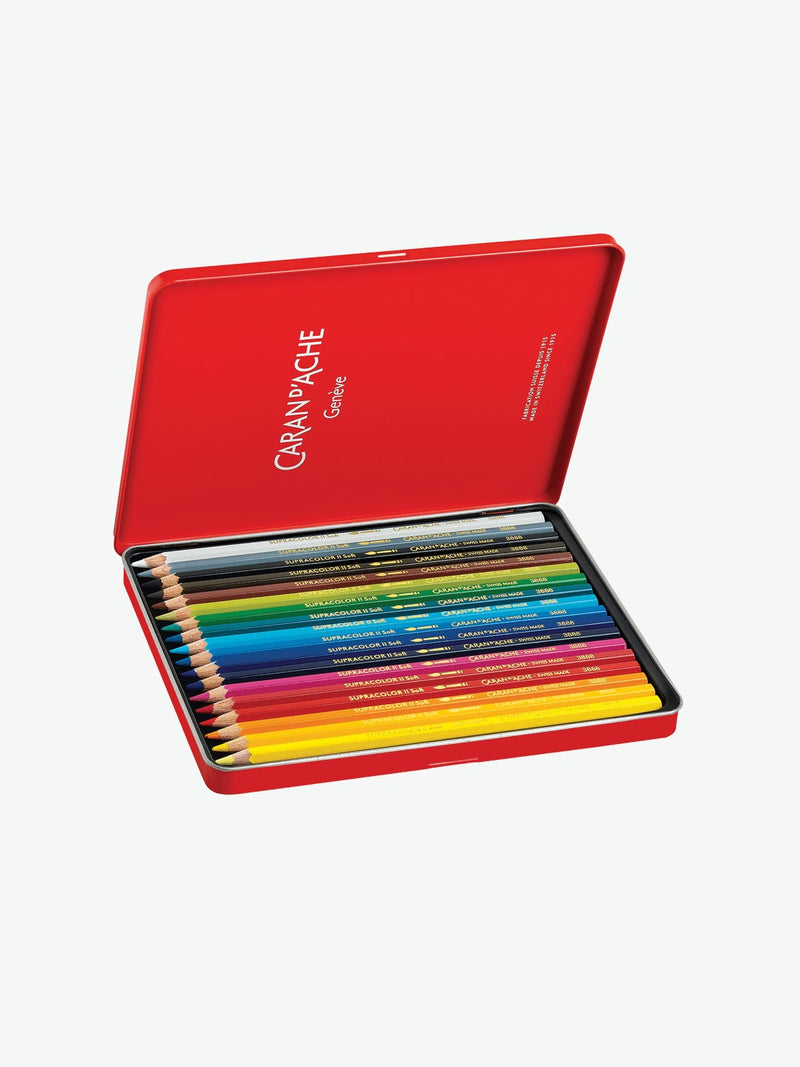 Caran d'Ache Box 18 Colours Supracolor Soft Aquarelle