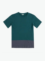 Color Block Crew Neck T-Shirt Green | A