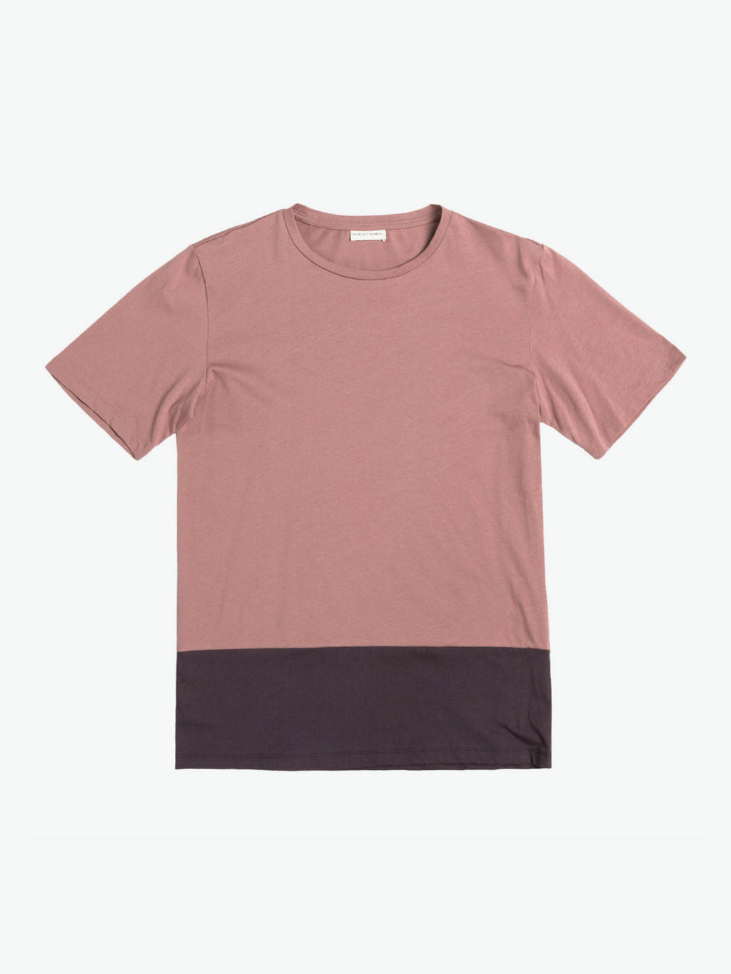 Color Block Crew Neck T-Shirt Powder | A