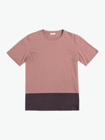 Color Block Crew Neck T-Shirt Powder | A