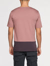 Color Block Crew Neck T-Shirt Powder | C