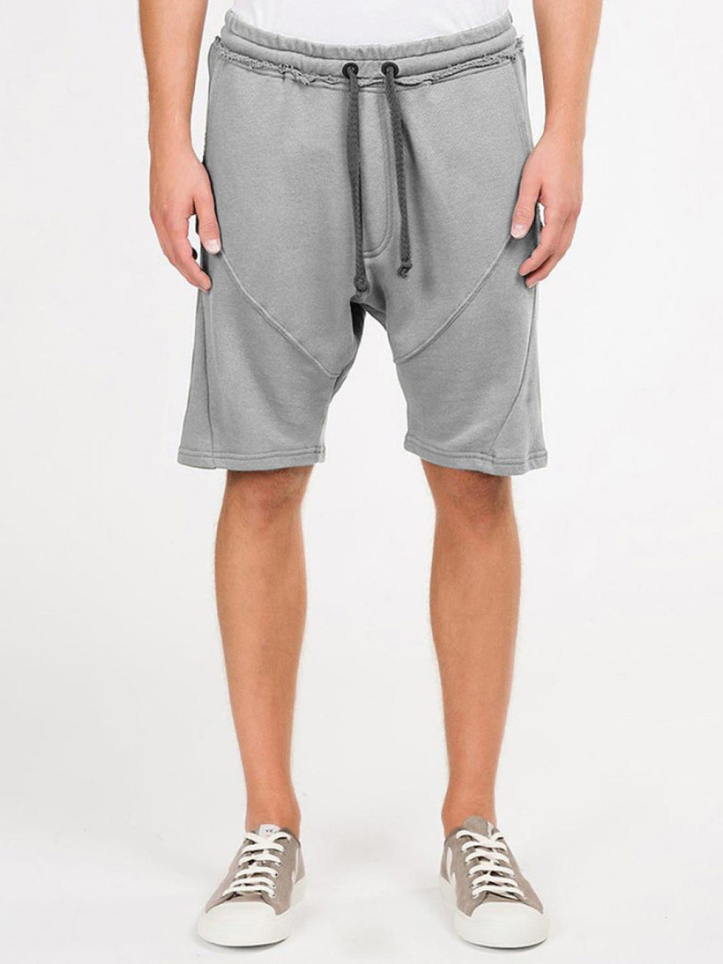 Organic Cotton Sweatshorts Grey Melange | B