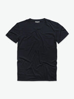 The Project Garments Crew Neck Modal-Blend Pocket T-Shirt Navy Blue