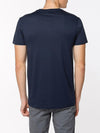 Crew Neck Modal-Blend Pocket T-Shirt Navy Blue | D
