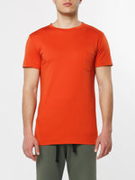 Crew Neck Modal-Blend Pocket T-shirt Basketball | B