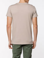 The Project Garments Crew Neck Modal-Blend Pocket T-shirt Beige