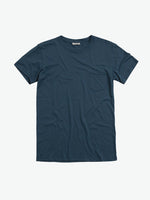 Crew Neck Modal-Blend Pocket T-shirt Blueberry | A