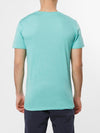 Crew Neck Modal-Blend Pocket T-shirt Turquoise | D