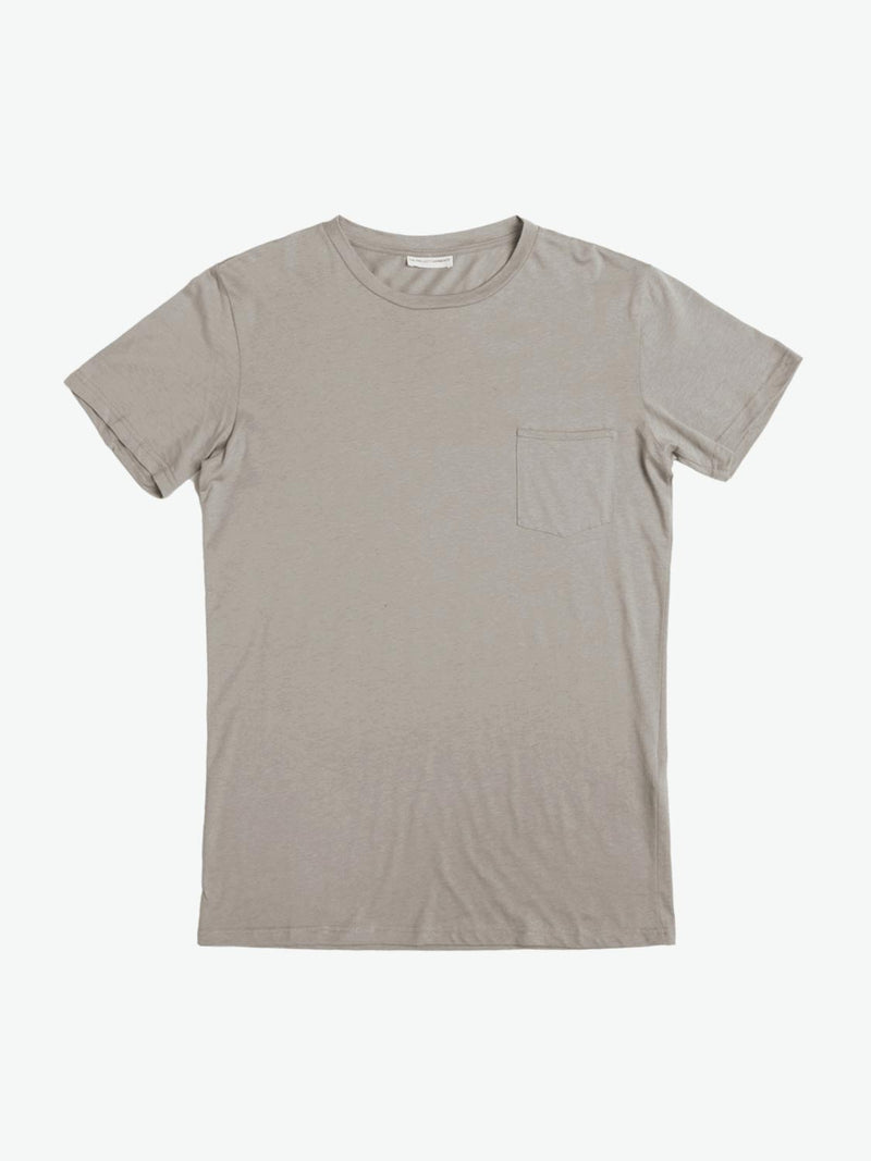 The Project Garments Crew Neck Modal-Blend Pocket T-shirt Moonrock