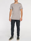 Crew Neck Modal-Blend Pocket T-shirt Moonrock | D