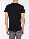 Crew Neck Modal-Blend Pocket T-shirt Black | D