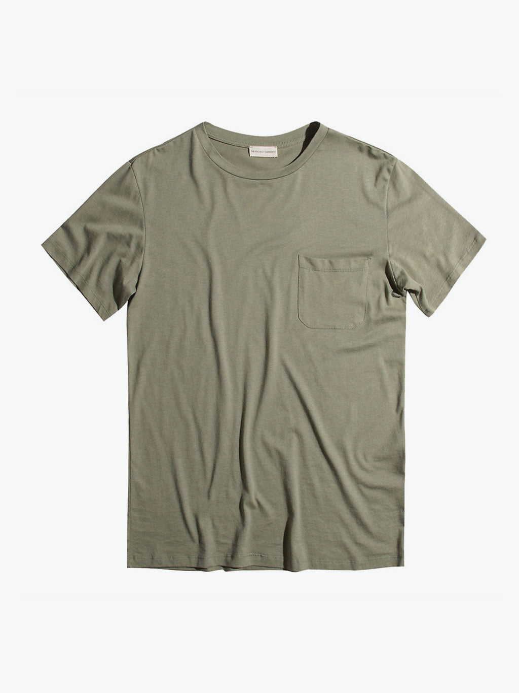 The Project Garments Crew Neck Modal Pocket T-shirt Khaki