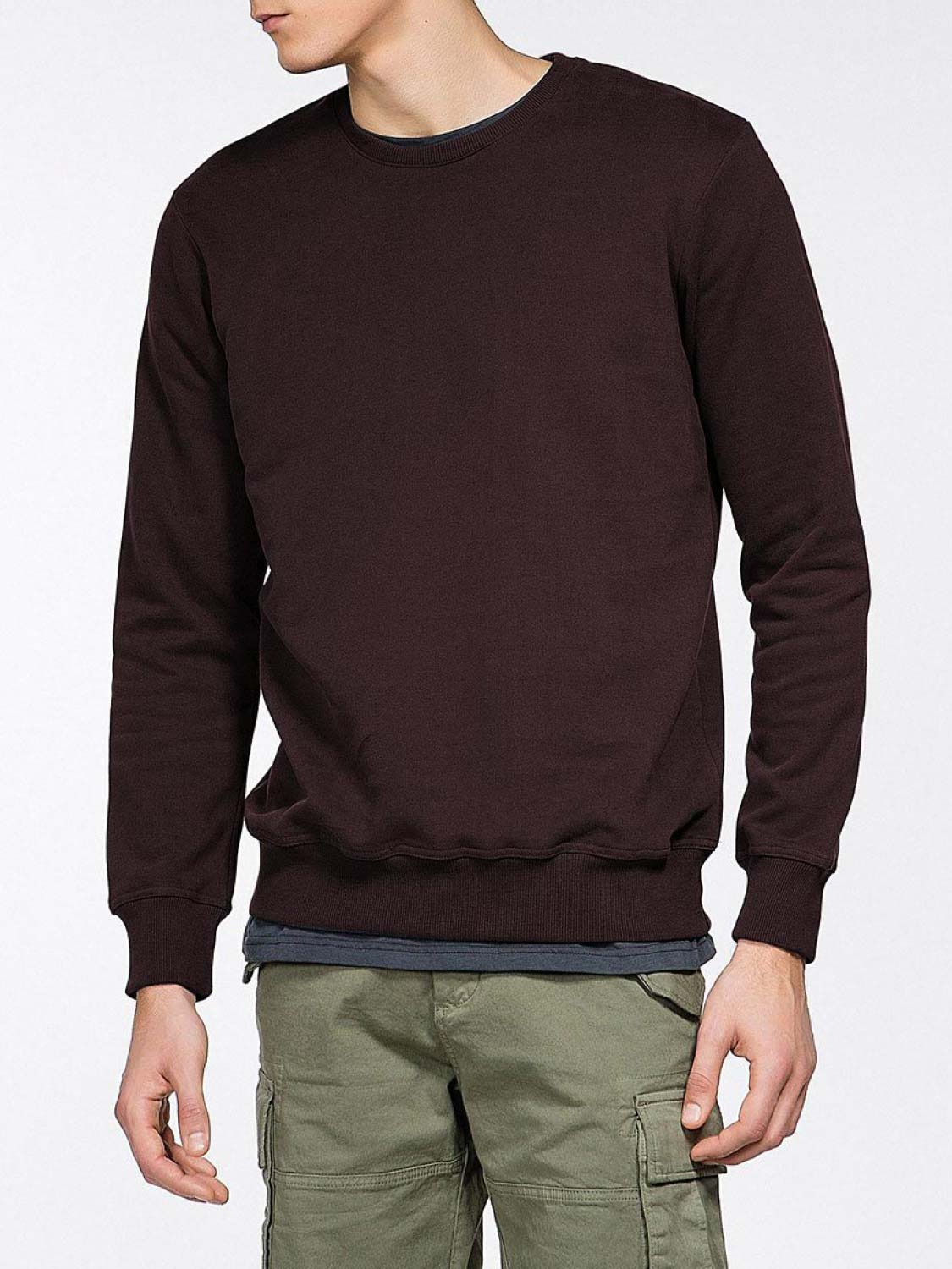 The Project Garments Crew Neck Sweatshirt Burgundy