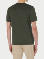 Crewneck Regular Fit Organic Cotton T-shirt Khaki | C