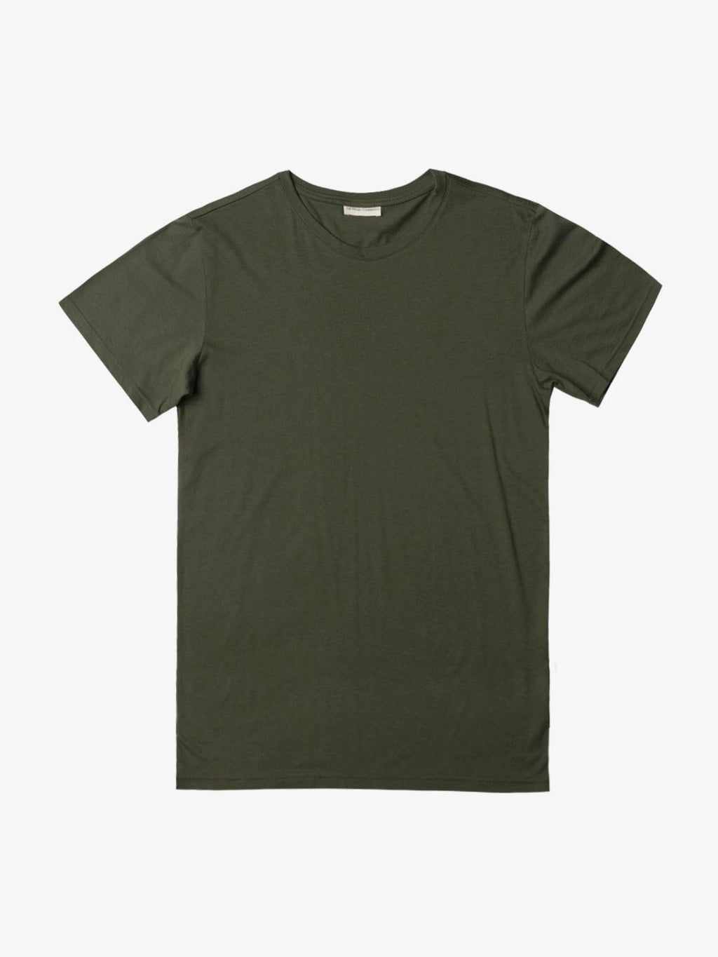 Crew Neck Regular Fit Organic Cotton T-shirt Khaki | A