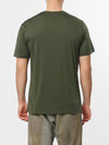 Crew Neck Regular Fit Organic Cotton T-shirt Khaki | D