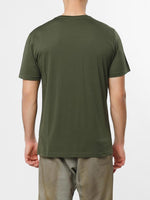 Crew Neck Regular Fit Organic Cotton T-shirt Khaki | D