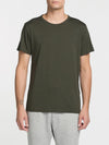 Crew Neck Regular Fit Organic Cotton T-shirt Military Khaki | B