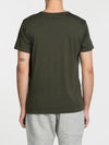 Crew Neck Regular Fit Organic Cotton T-shirt Military Khaki | D