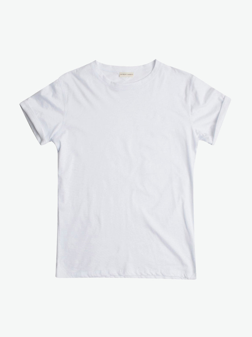 The Project Garments Crew Neck Ribbed T-Shirt White