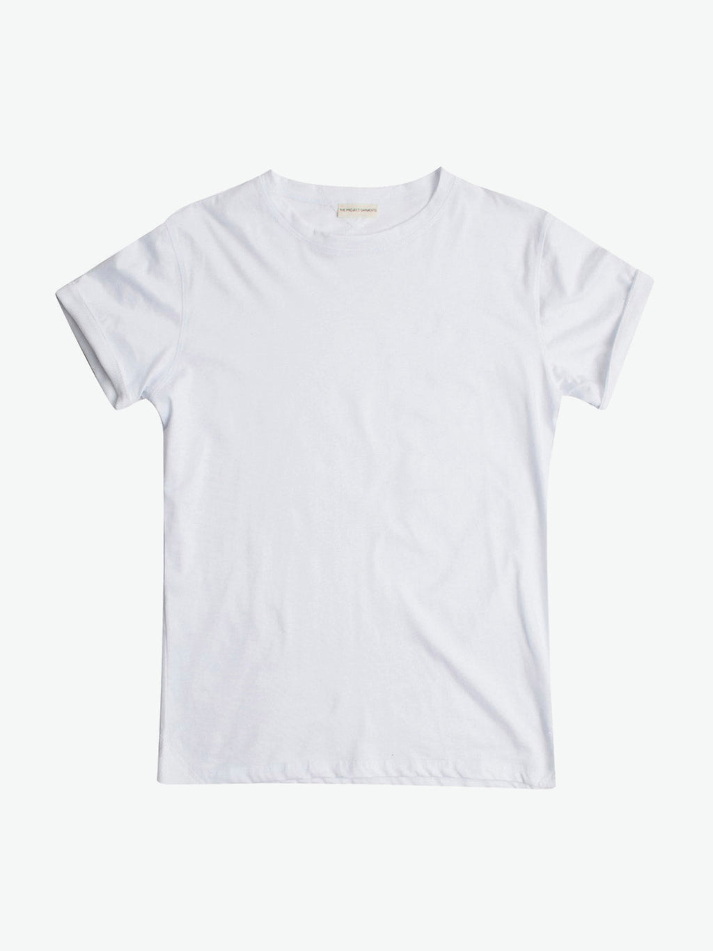 The Project Garments Crew Neck Ribbed T-Shirt White