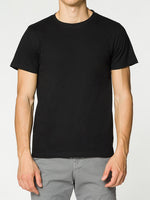 Crew Neck Organic Cotton T-shirt Black | B